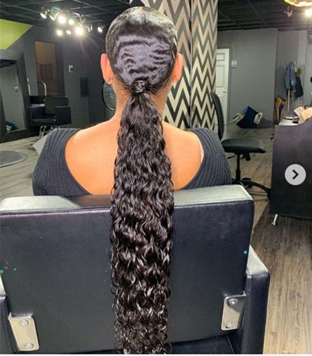 2019 curly drawstring human hair ponytail hairpiece for black women low clip ins new ponytail style natural black 1b 100g-160g 2019 curly drawstring human hair ponytail hairpiece for black women low clip ins new ponytail style natural black 1b 100g-160g