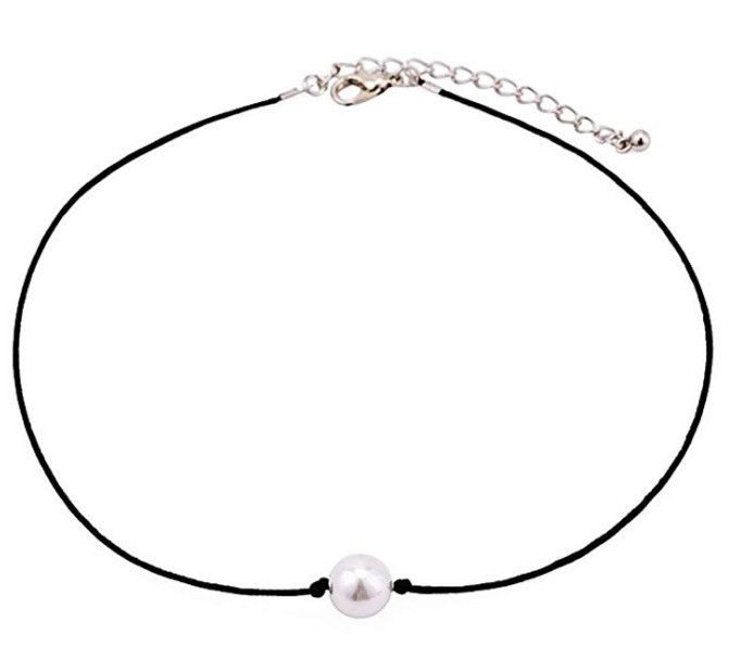 single pearl with lobster clasp