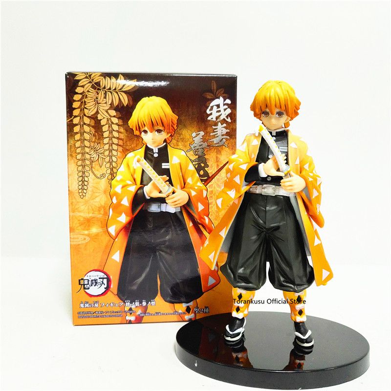 2020 Demon Slayer Kimetsu No Yaiba Agatsuma Zenitsu Thunderclap And Flash Toy Figurine Anime Demon Slayer Pvc Action Figure Cx200604 From Huafei08 11 17 Dhgate Com
