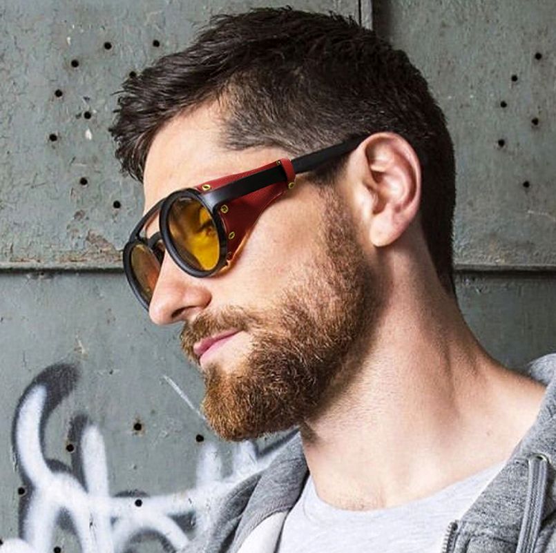 round sunglasses with side shields india