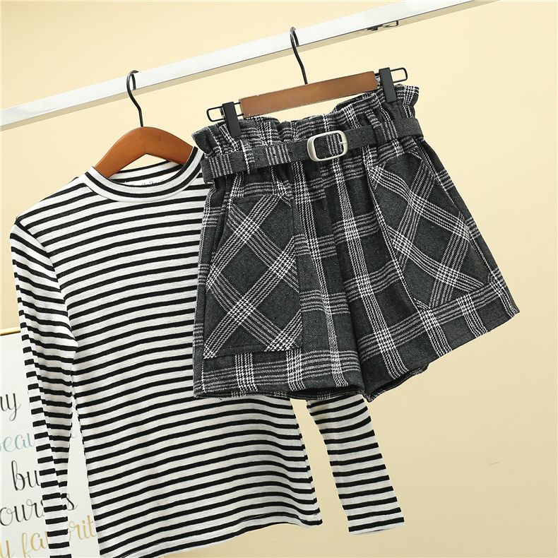 plaid shorts womens high waisted