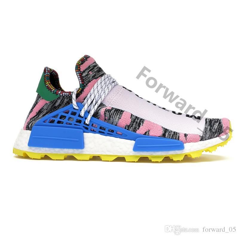 blue and yellow human race