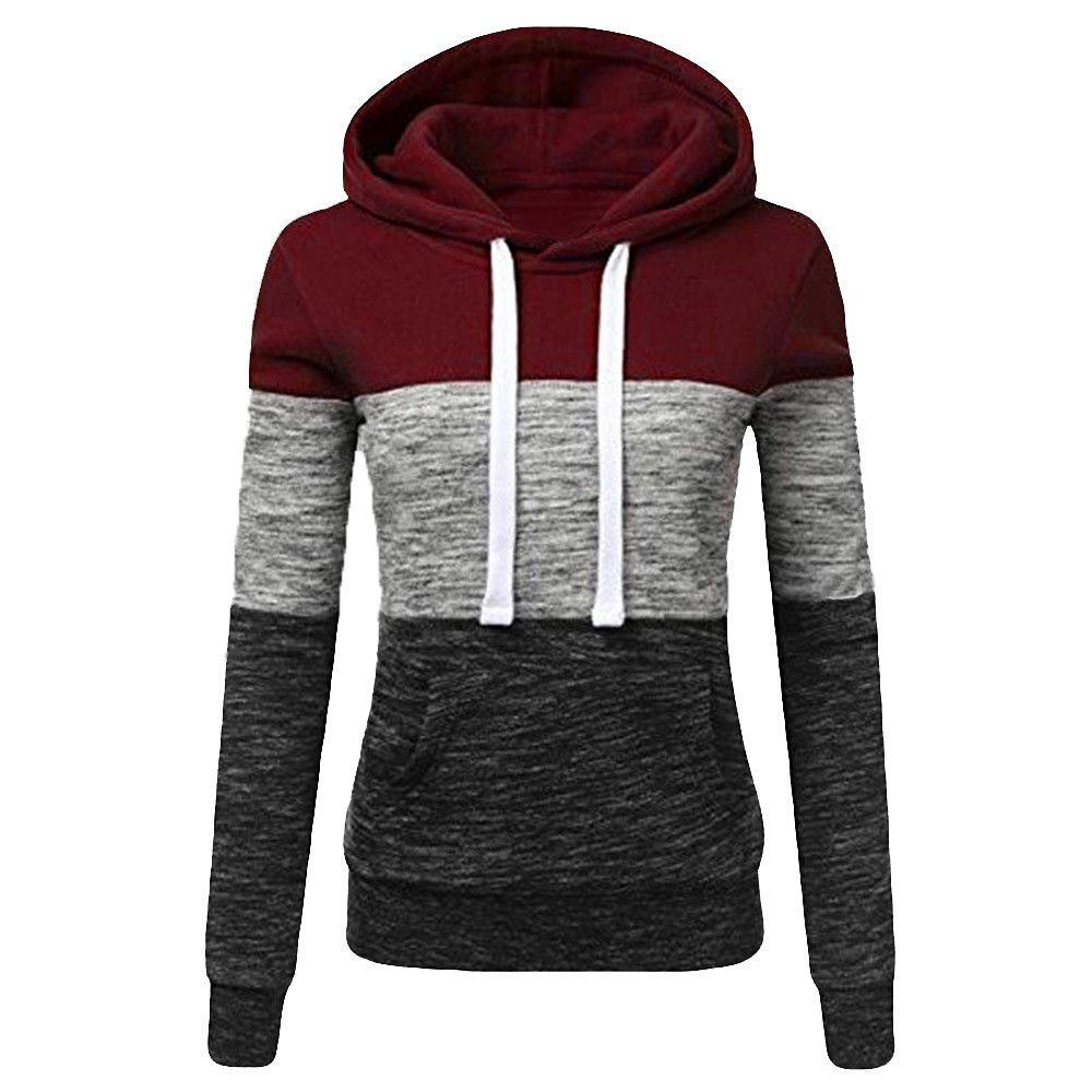 Compra Sudaderas Con Capucha Mujeres Sudaderas Moda Para Mujer Casual Sudaderas  Sudadera Sudadera Patchwork Señoras Capucha Sudadera Mujeres Ropa Sudadera  Cálido Barato | Entrega Rápida Y Calidad | Es.Dhgate
