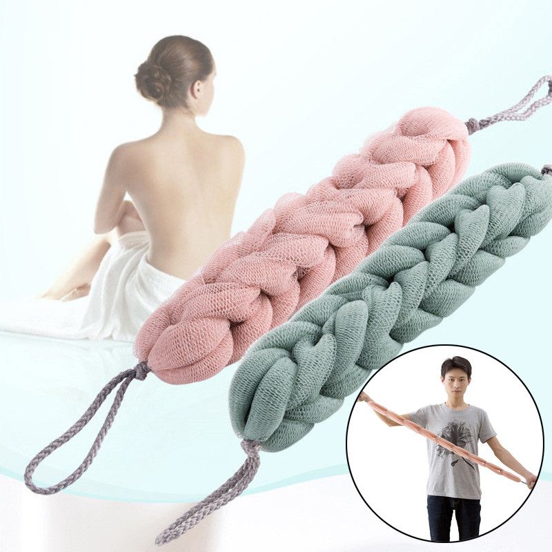 Soft Skin Loofah Sponge Extensible Body Back Scrubber Shower Massager