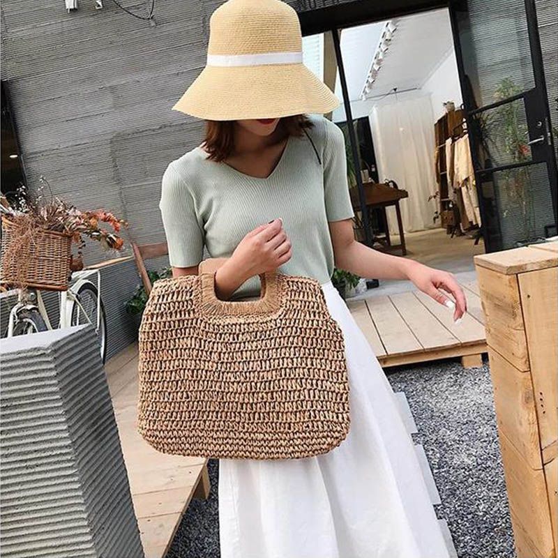 designer raffia handbags