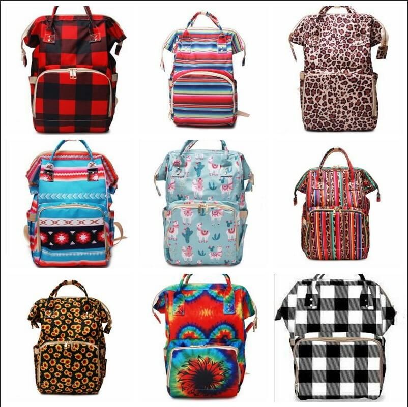 buffalo plaid diaper bag backpack