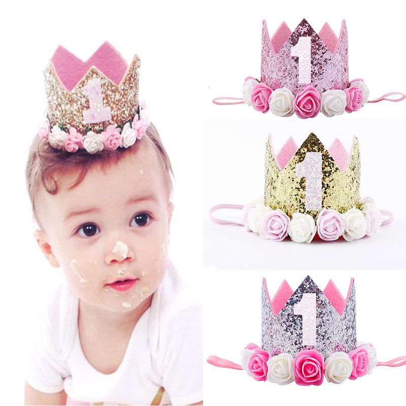 first birthday headband crown