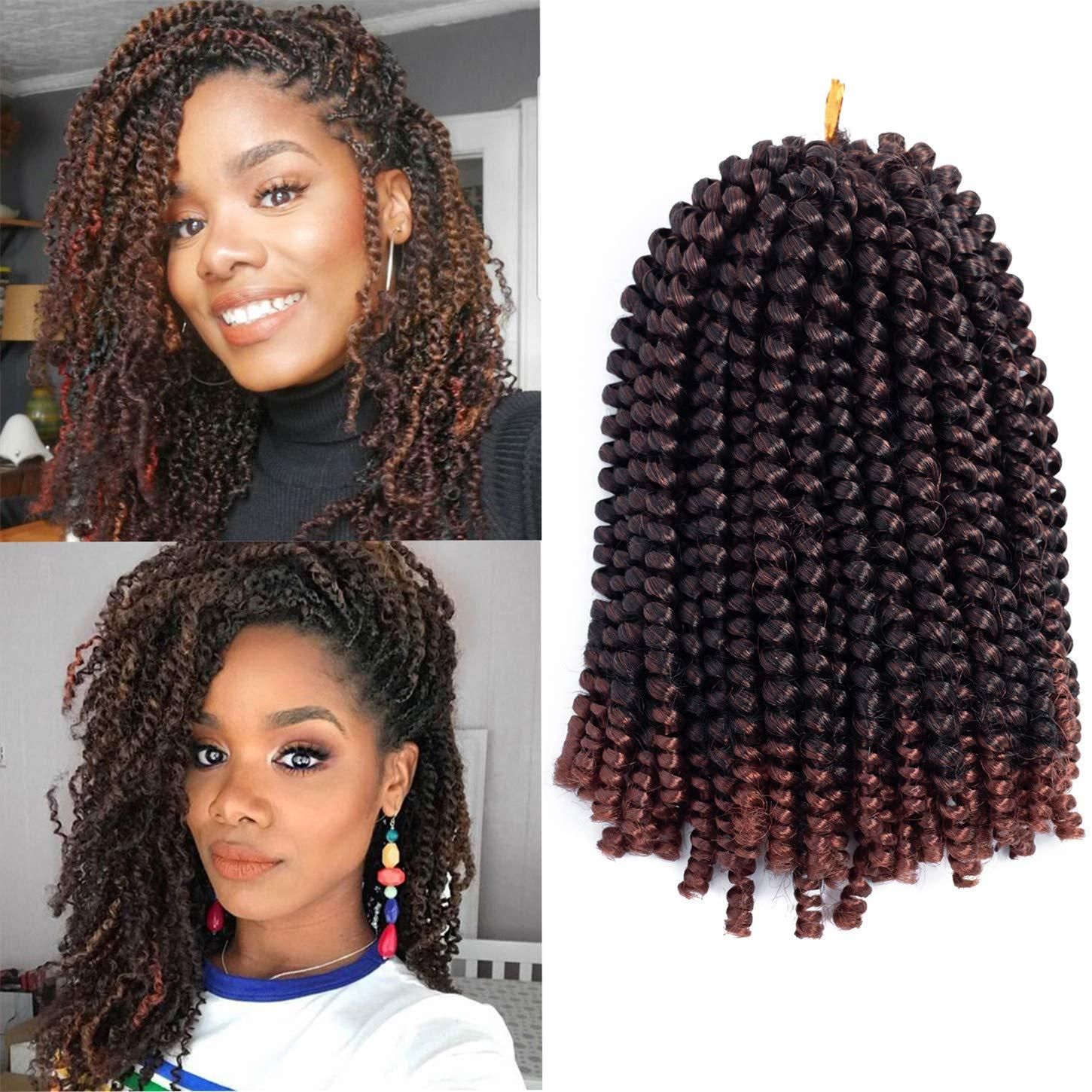 2020 Synthetic Spring Twist Braiding Hair 3pack Crochet Braids