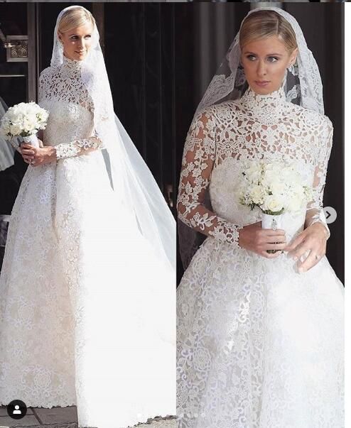 Abiti Da Sposa Africani Della Spiaggia Della Manica Lunga Musulmana Del  Pizzo Del Collo Alto Di ALINE Abiti Da Sposa Abiti Economici Da Sposa 2019  Merletto Nigeriano Africano Da 135,43 € | DHgate Italy