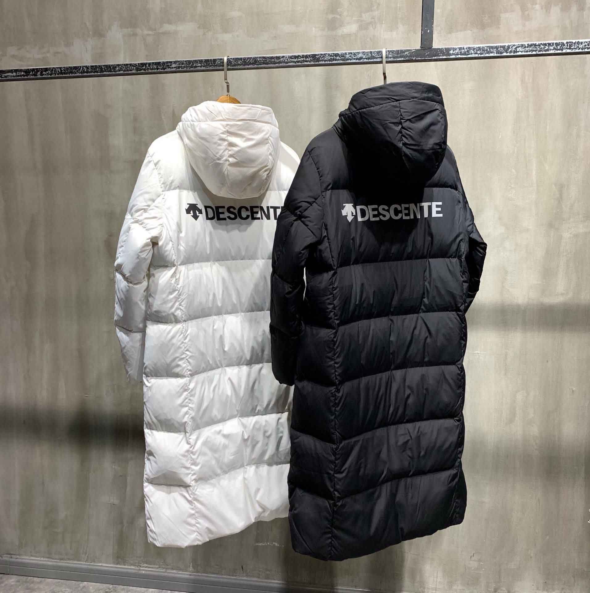 descente long down jacket