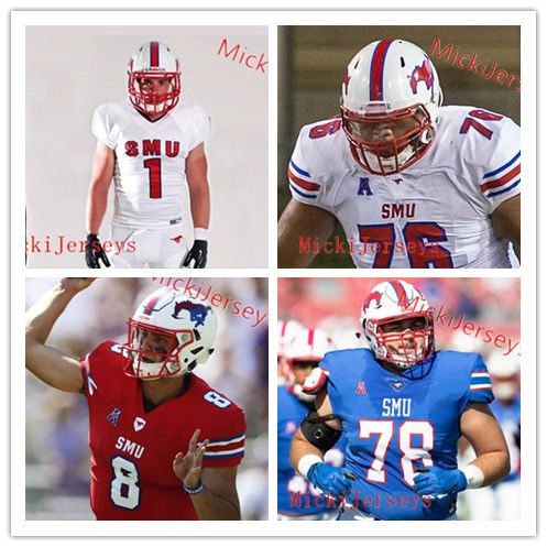 custom smu football jersey