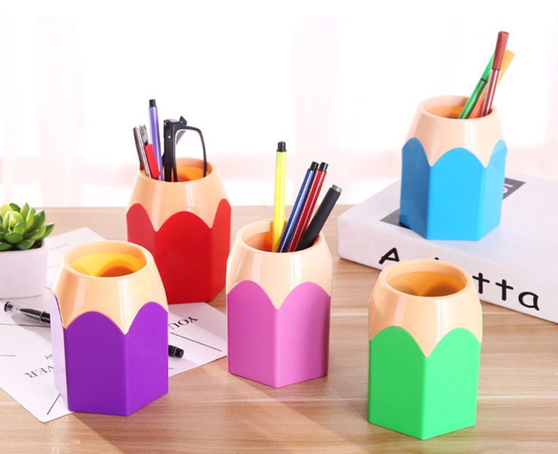 2020 Cute Pop Creative Pen Holder Color Pencil Box Makeup Brush