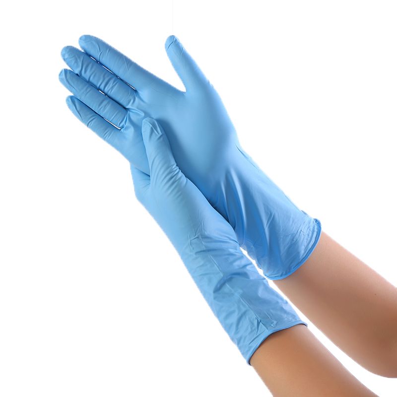 disposable latex gloves black