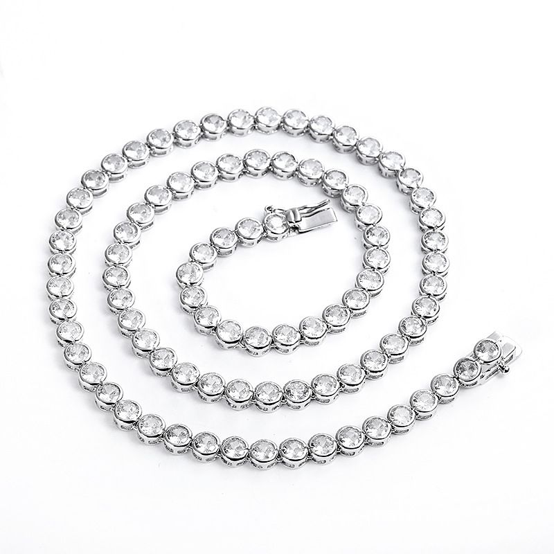 2021 Iced Out Chain Bezel Setting Tennis Necklace 18k Golden Plated Copper Hip Hop Chain 4mm Cubic Zirconia Necklace Bling Chain Cz Necklace From Journy8848 30 67 Dhgate Com