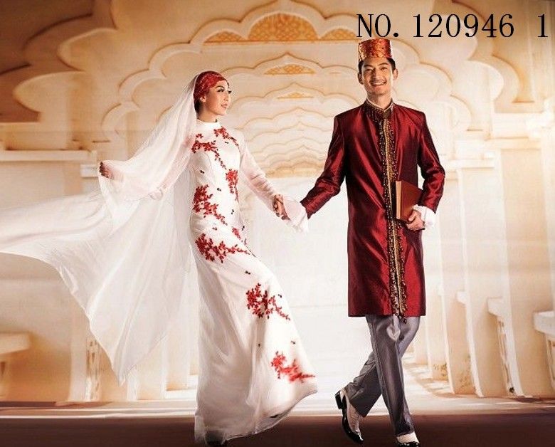 Tailor Made Muslim Wedding Dress For 