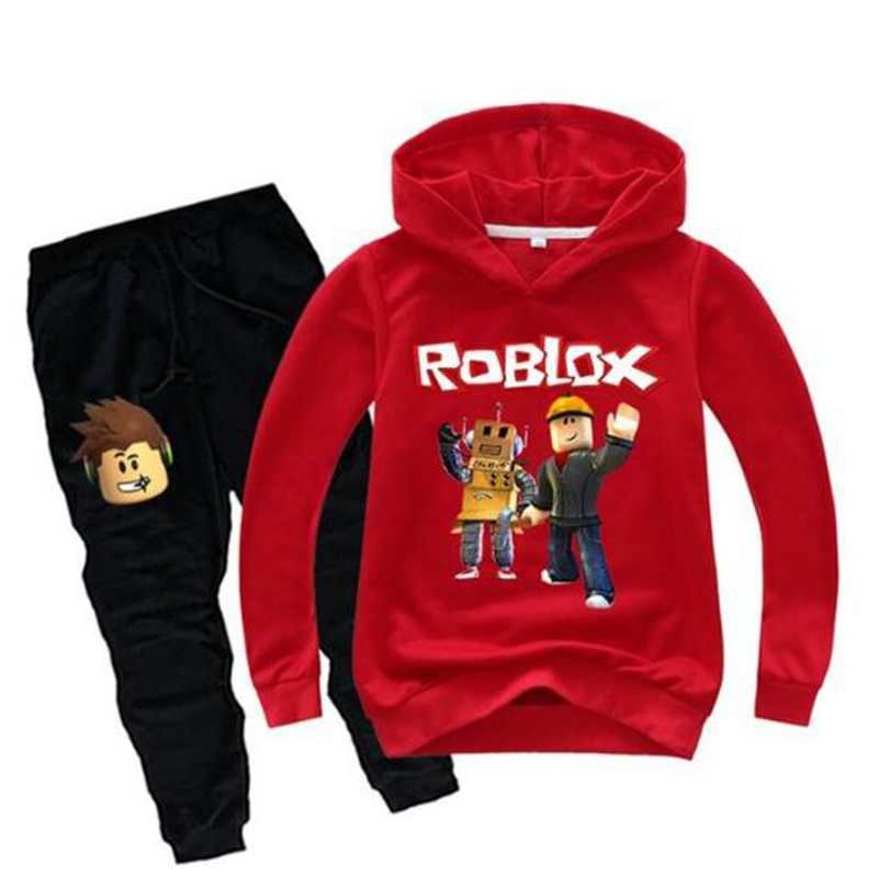 2020 Kids Boys Girls Long Sleeve Pullovers Clothes Roblox Game