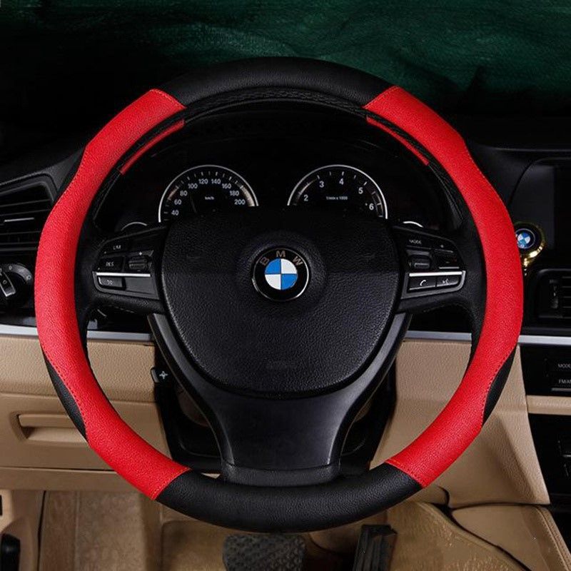 Red steering wheel cover