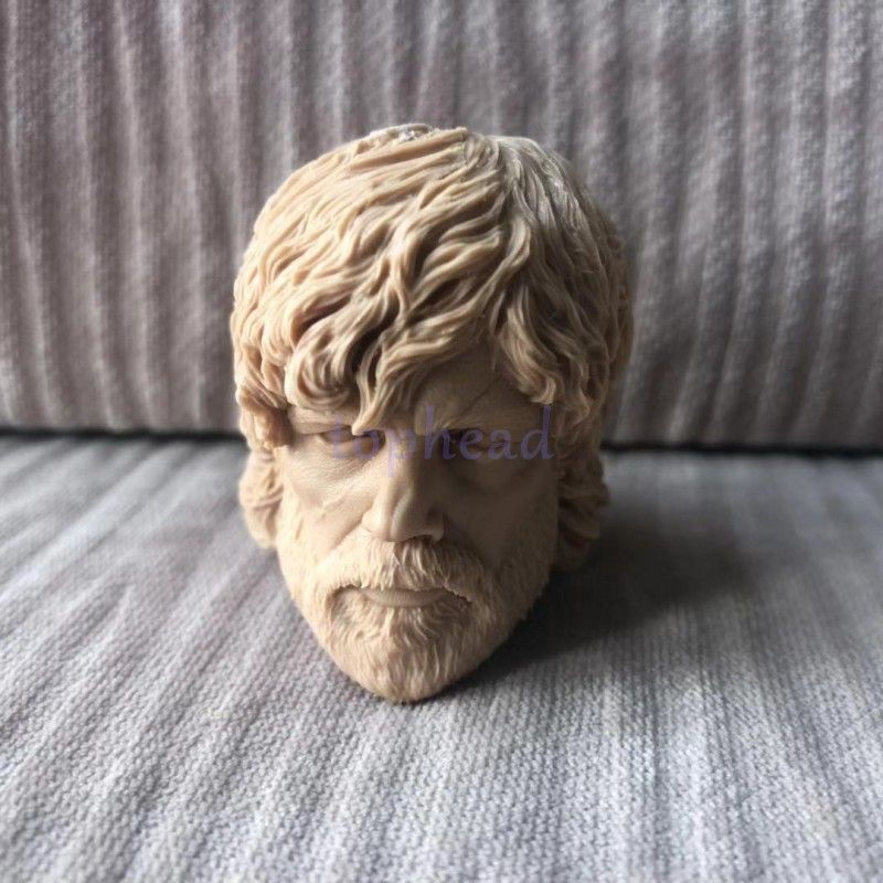 Custom 1:6 scale head sculpt Bat man comic game unpainted for 12/" figure body