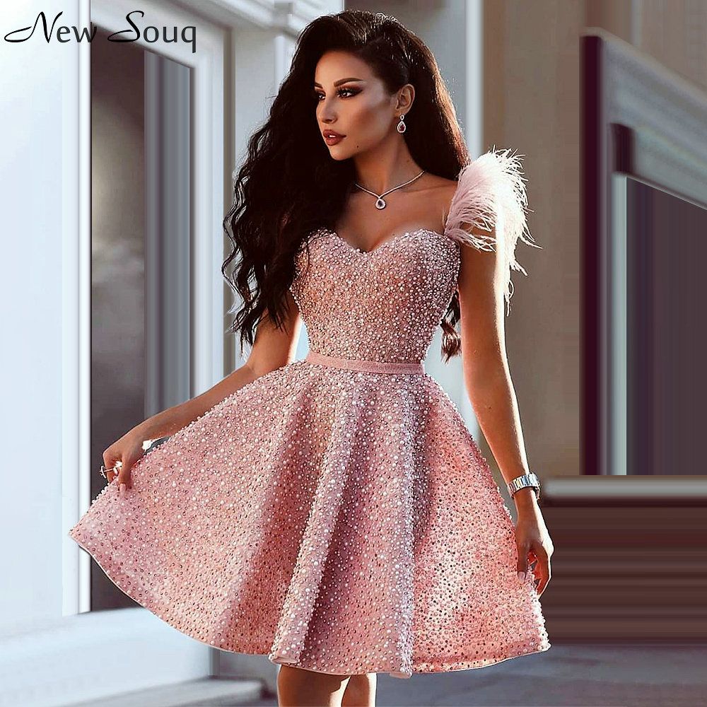 Compra Vestidos De Fiesta Cortos Rosados \u200b\u200b2020 Brillo Lentejuelas En  Lentejuelas De Cariño De Cariño Plumas Mini Vestidos De Fiesta Vestidos De  Festa Barato | Entrega Rápida Y Calidad | Es.Dhgate