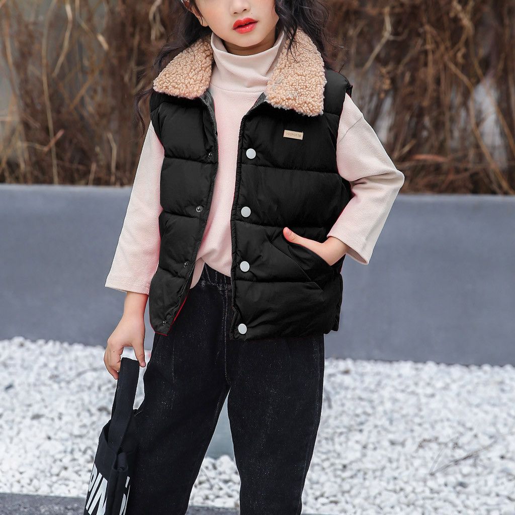 baby girl black vest