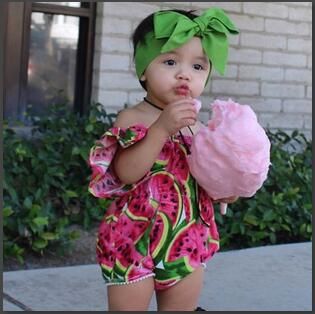 watermelon jumpsuit baby