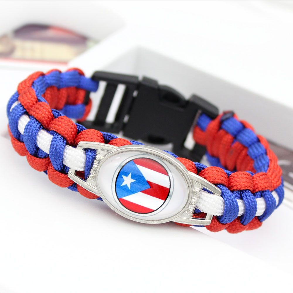 Single Layers Umbrella Rope Bracelets For Woman Man Fashion Glass