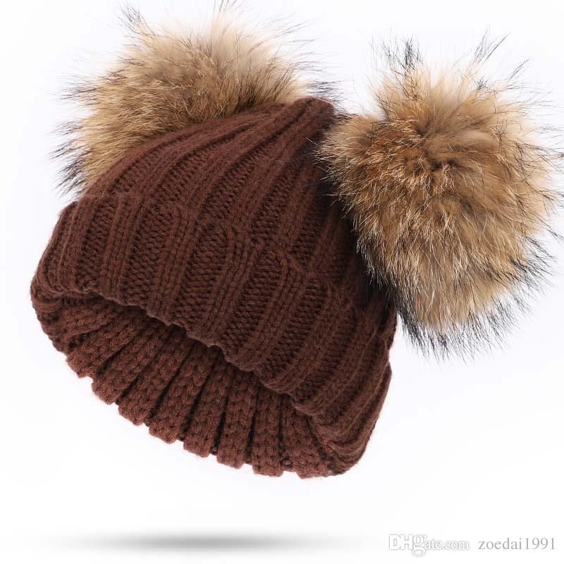 two bobble hat