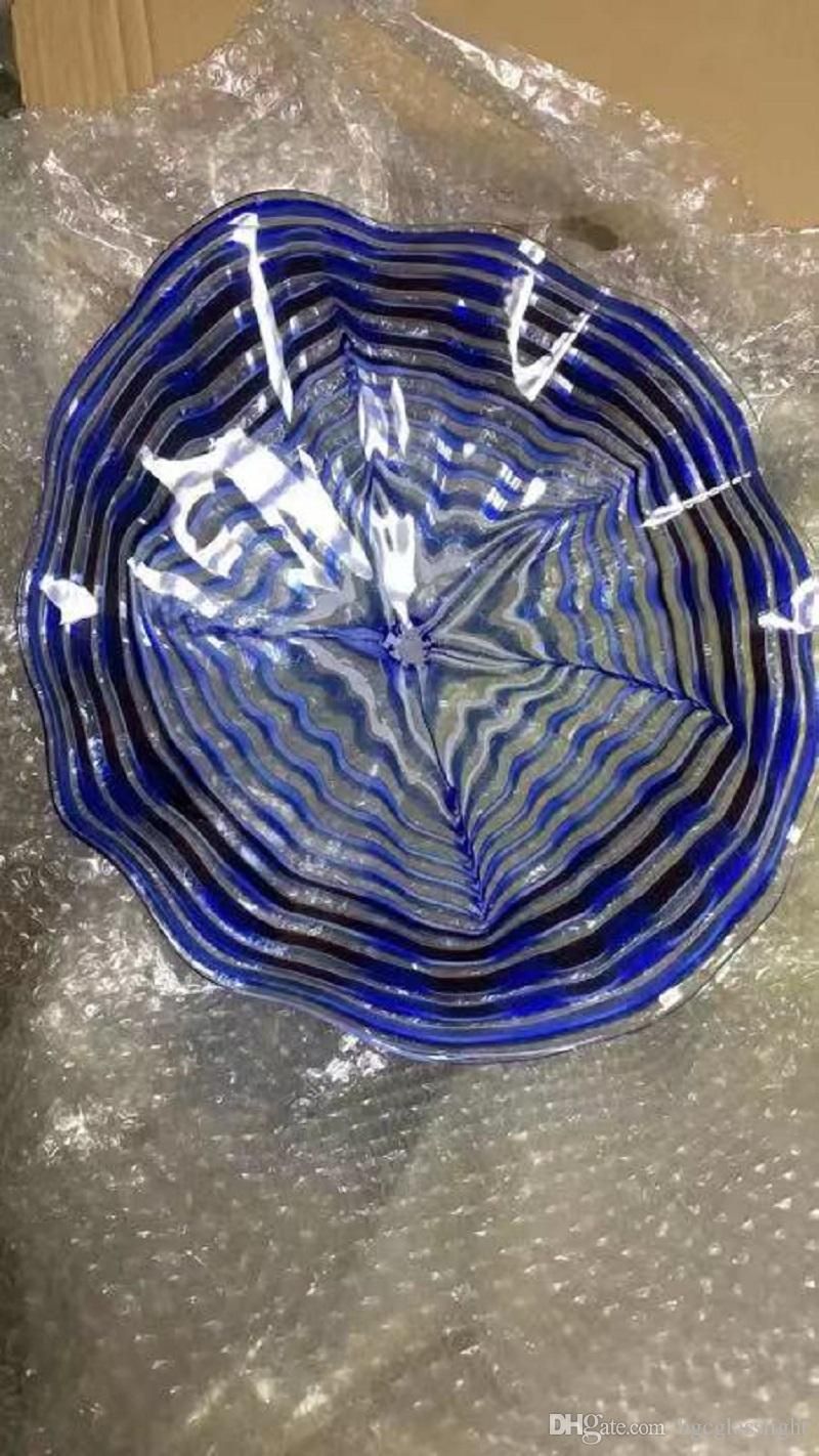 2020 Blown Glass Plates For Wall Decorative Decoration Bulk Decorative
