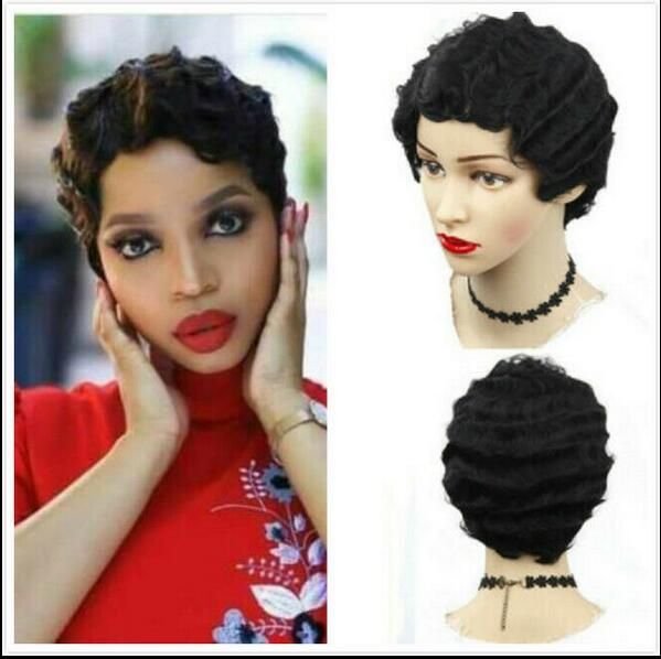 Hot Sell Short Curly Weave Wigs Color Synthetic Wig For
