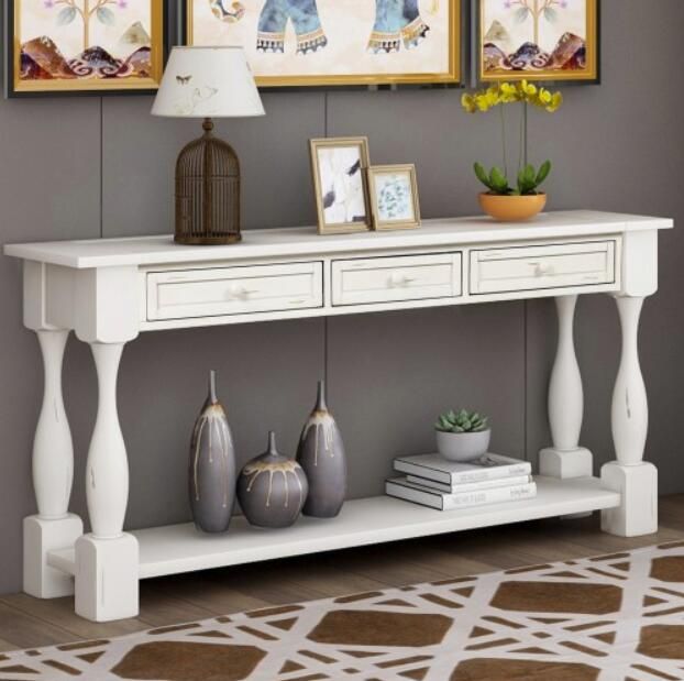 long sofa console table