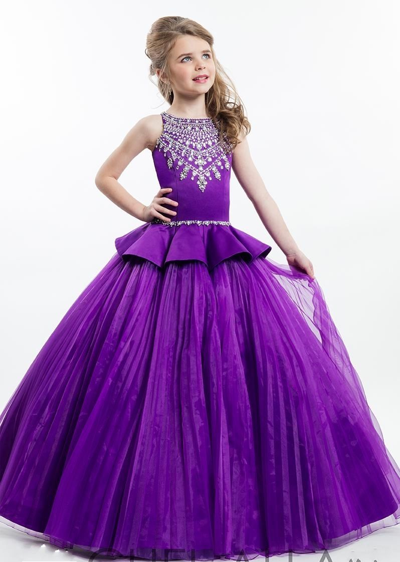 purple gown for girls