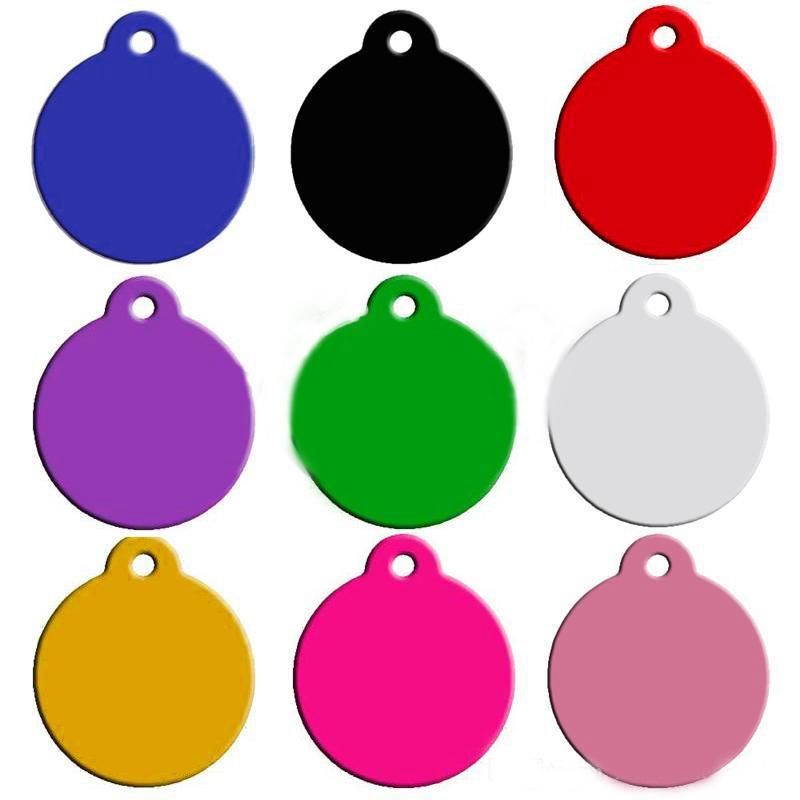 Aluminum Alloy Blank Pet Dog ID Tags Anodized Surface Laser Engravable