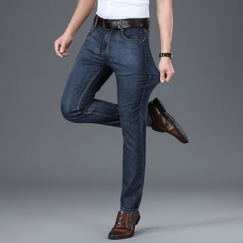 2020 2020 New Smart Jeans Mens Business Casual Pants Mens Summer