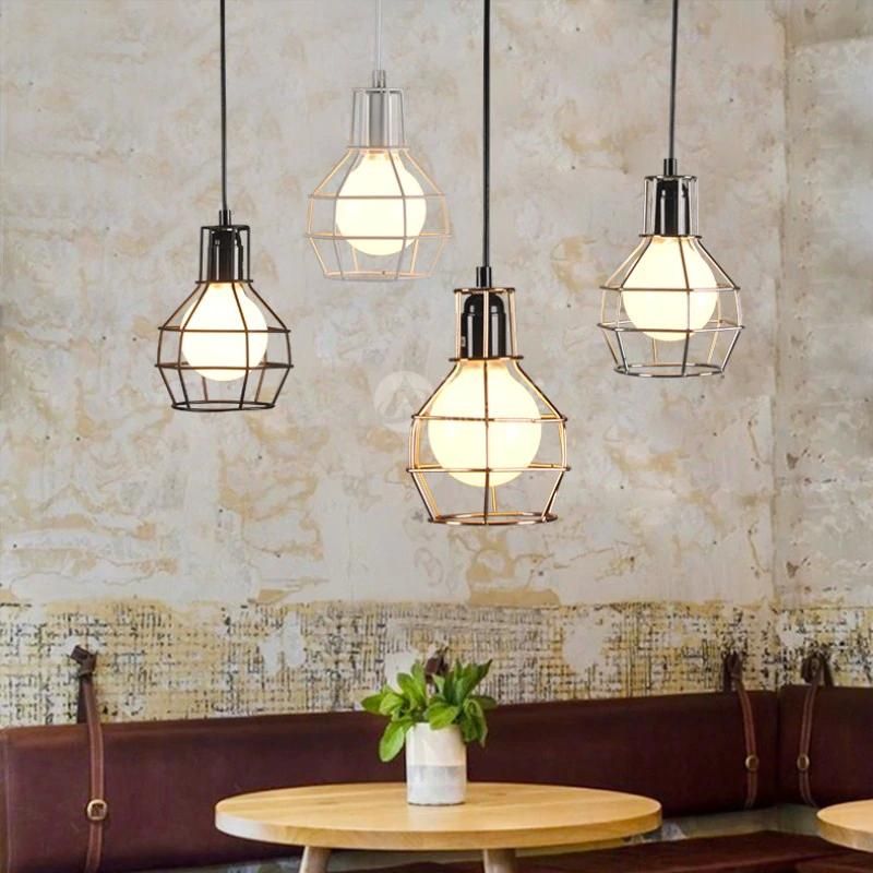 Vintage Pendant Lights Cage Black Industrial Design Hanging Lamp For Living Dinning Room Bar Luminaria Kitchen Light Fixture Multi Pendant Lighting Brass Pendant Lights From Allen668 27 44 Dhgate Com