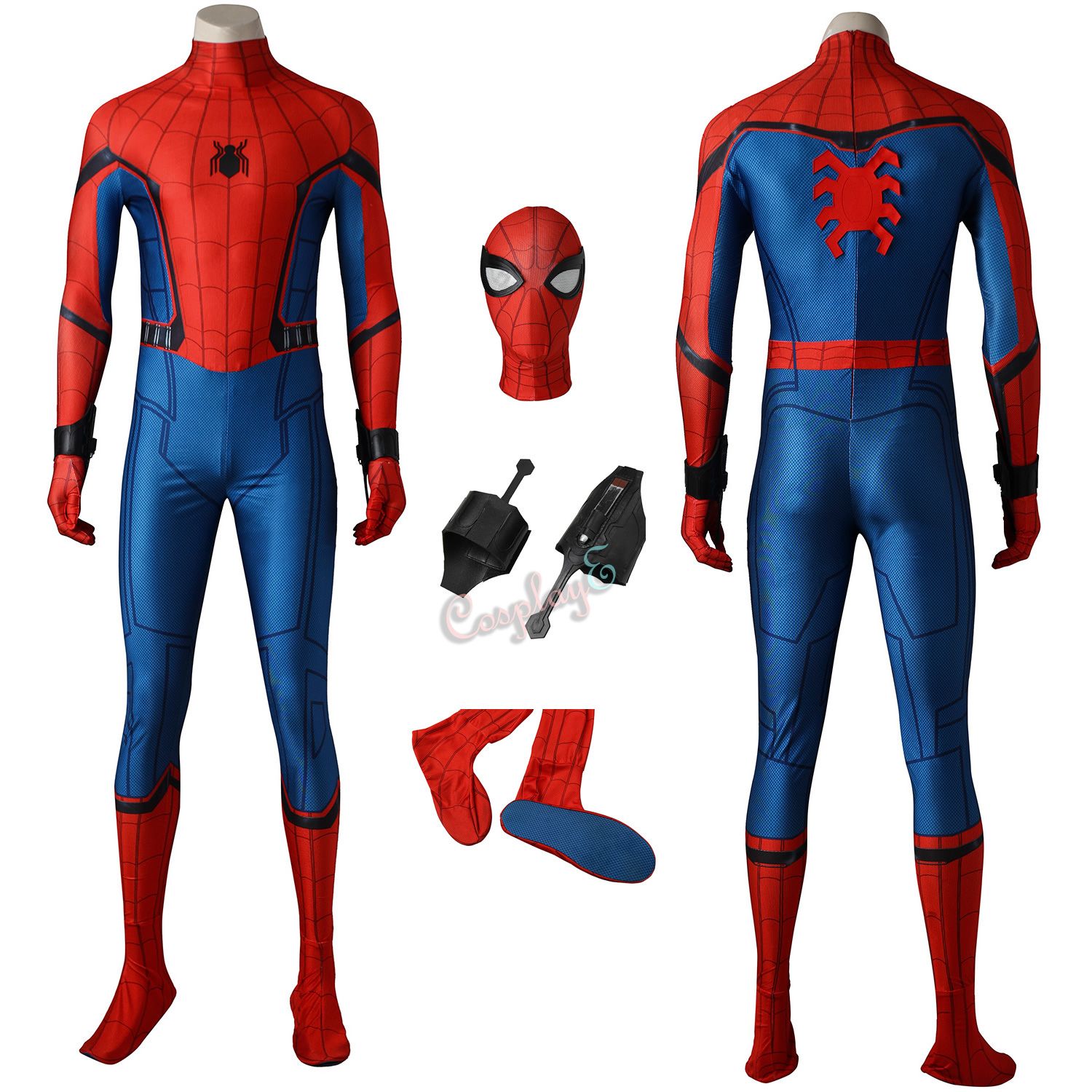 Genealogía pausa oportunidad El hombre araña del traje de Spider-Man: Homecoming Cosplay Peter Parker  conjunto completo Shade 3D
