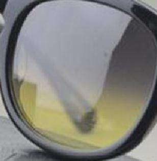 Grey yellow lens