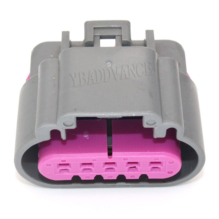 Grey Electrical Pbt 5 Pin Female Pa66 Connector For Car Used Auto