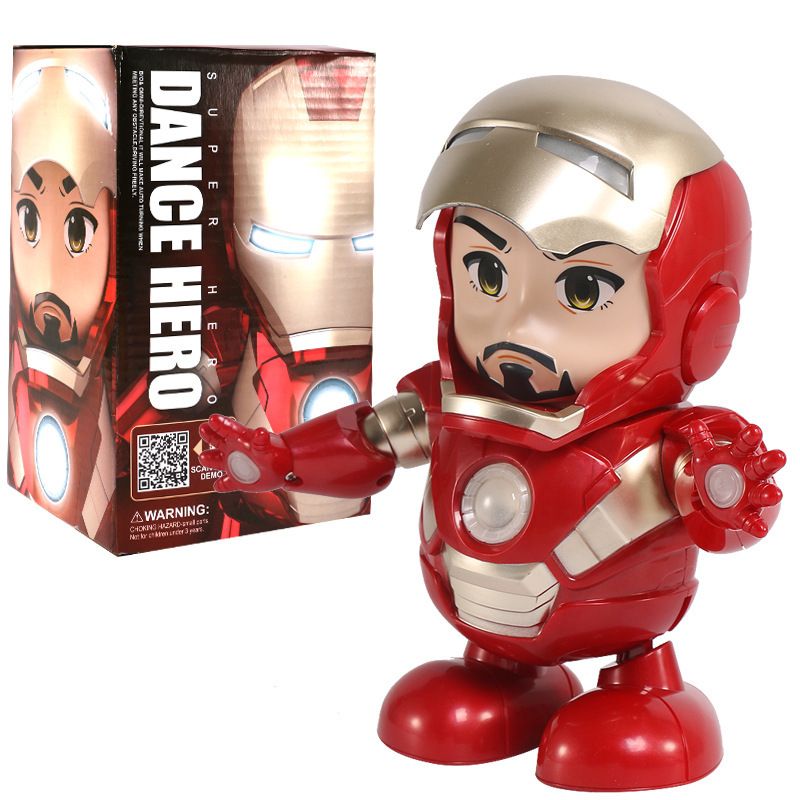 iron man dancing light robot