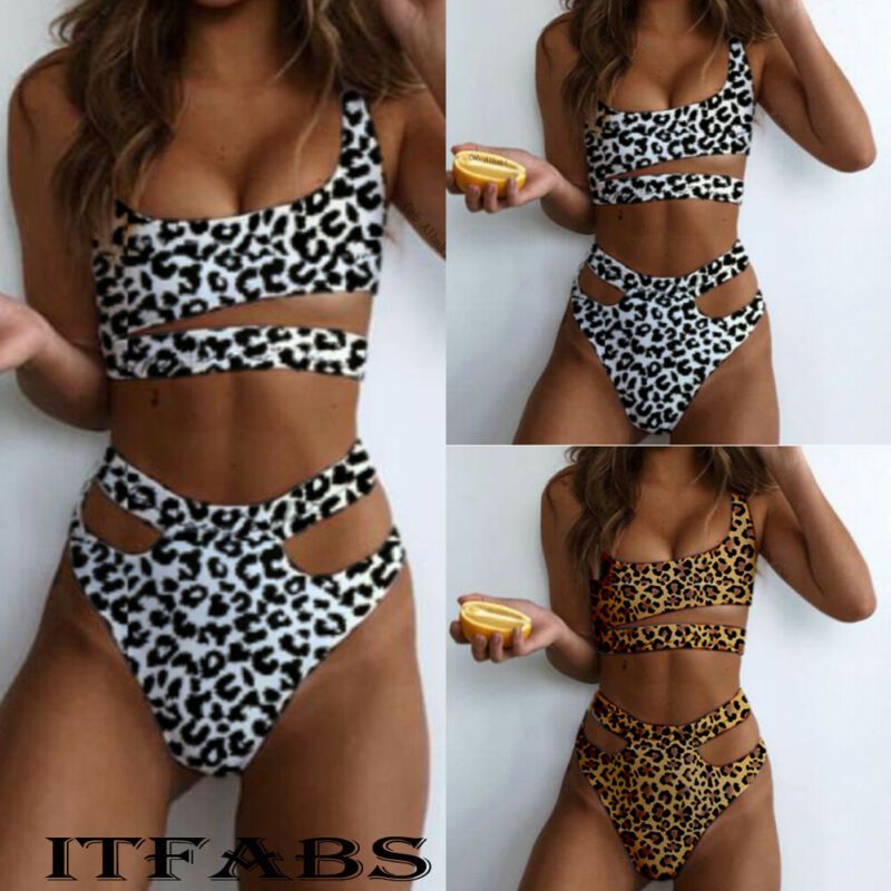 white leopard print swimsuit