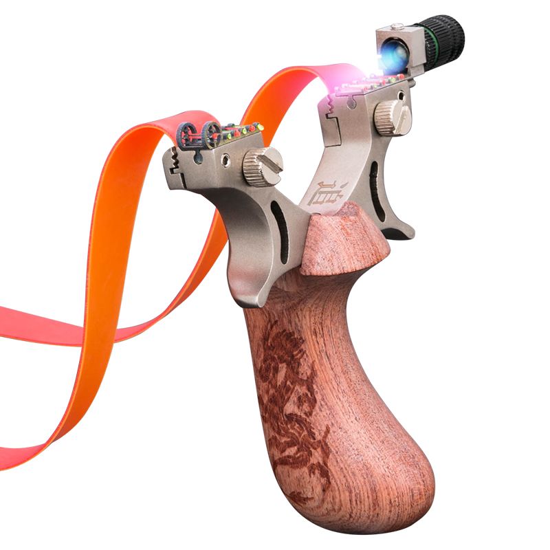 Best Quality Flat Rubber Band Slingshot Hunting Shooting Catapult