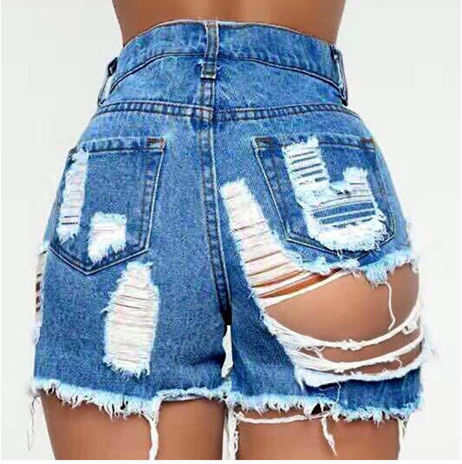 Compra Nuevos Pantalones Vaqueros Cortos Mujer Sexy Vestido De Calle  Cintura Alta Pantalones Rotos Marino Playa De Verano Pantalones Cortos Del  Club Nocturno Atractivo De La Mujer Barato | Entrega Rápida Y