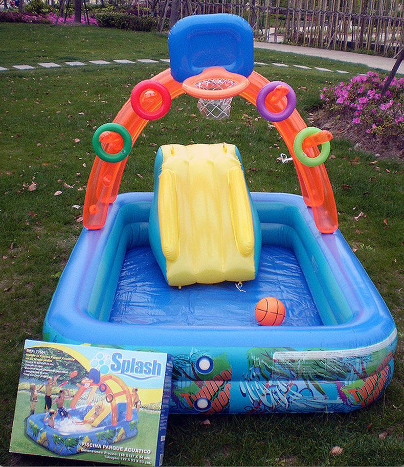 Inflable Tobogán de Agua Jardín Al Aire Libre Juguete Niños Regalo Presente jugar plana de césped 