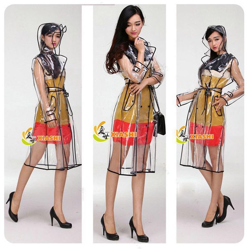 clear raincoat womens