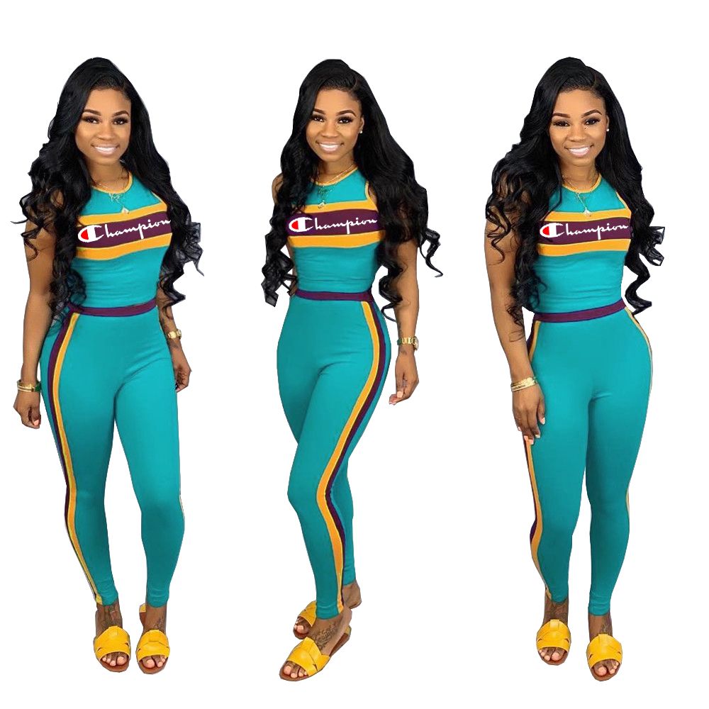 champion two piece short set womens