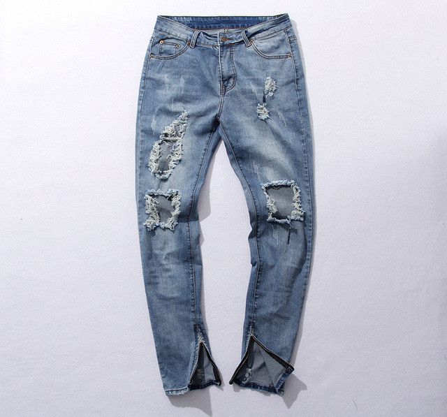 fear of god ankle zip jeans