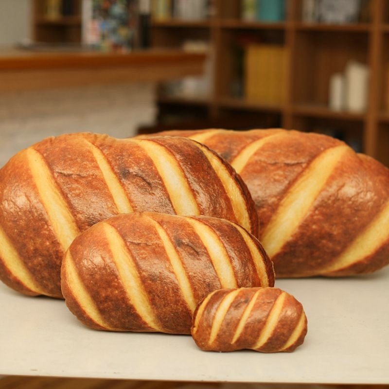 3d simulation bread pillow