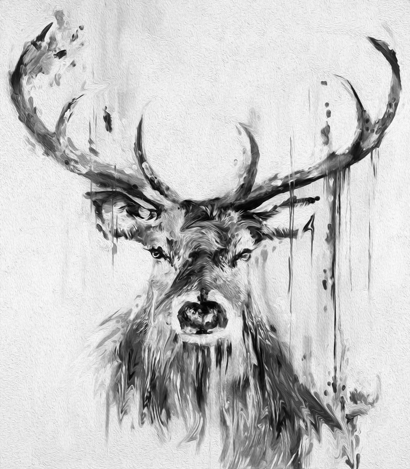 2020 Canvas Art Painting Stag Deer Moose Graffiti Street Grey Black Home Decor Handcrafts Hd Print Oil Painting On Canvas Wall Art 200217 From N888 10 04 Dhgate Com