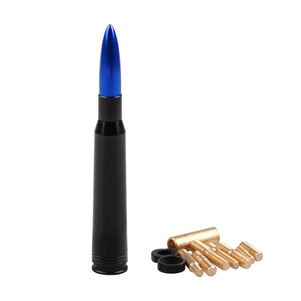 Anti-Theft Gunmetal 50 Caliber Bullet Antenna For 90-19 Ford F150 F250 Ranger 