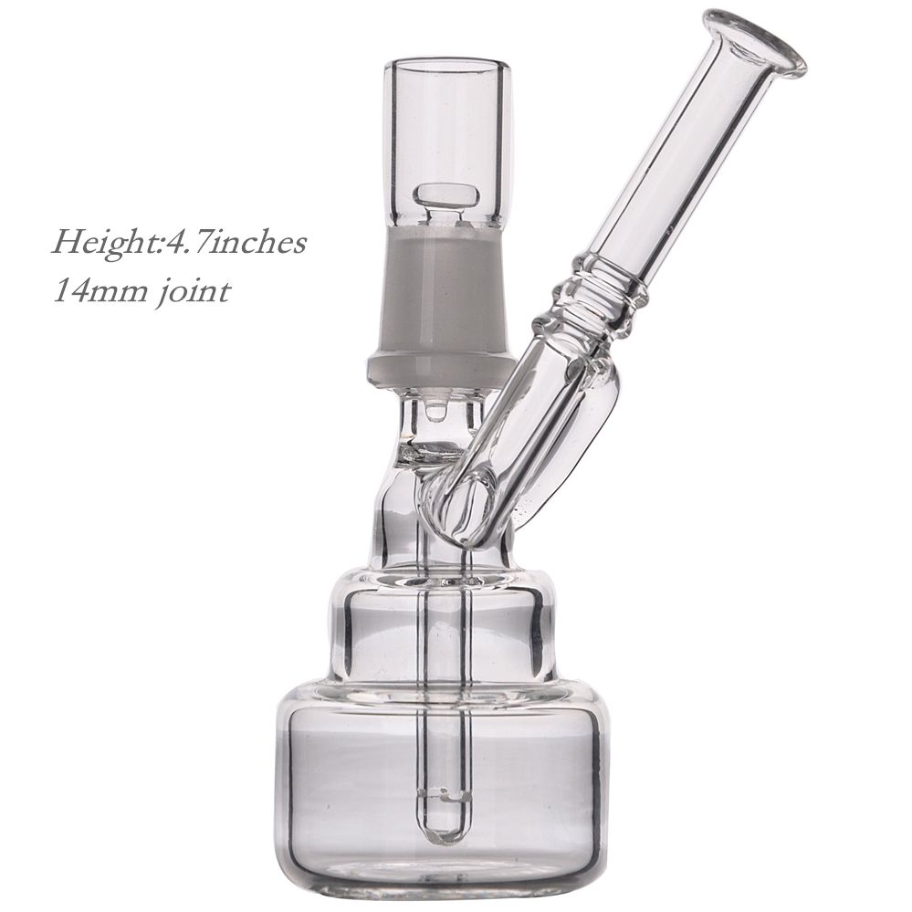 4.7 Beaker Hookahs Base Water Pipes Glass Bongs Thickness Glass For Wax