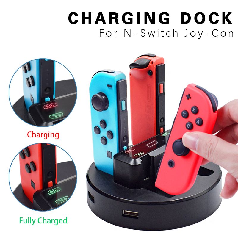 Charging Dock Station For Nintend Switch Joycon 2 Usb Ports Indicator Lights For Nintendo Switch Game Controller Charger Stand From Kings1018 10 06 Dhgate Com